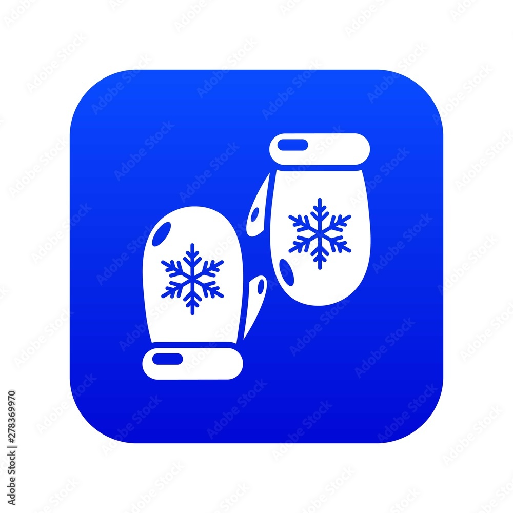 Obraz premium Winter gloves icon. Simple illustration of winter gloves vector icon for web