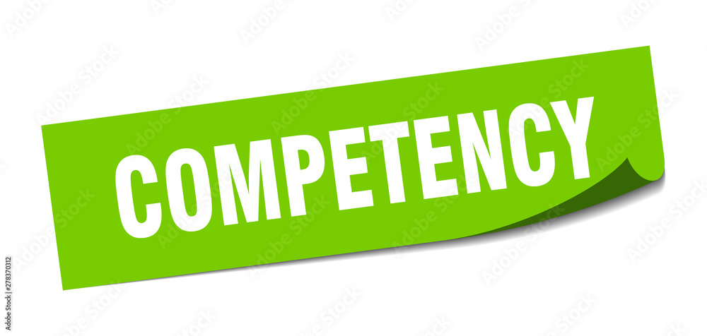 competency sticker. competency square isolated sign. competency competency sticker. competency square isolated sign. competency