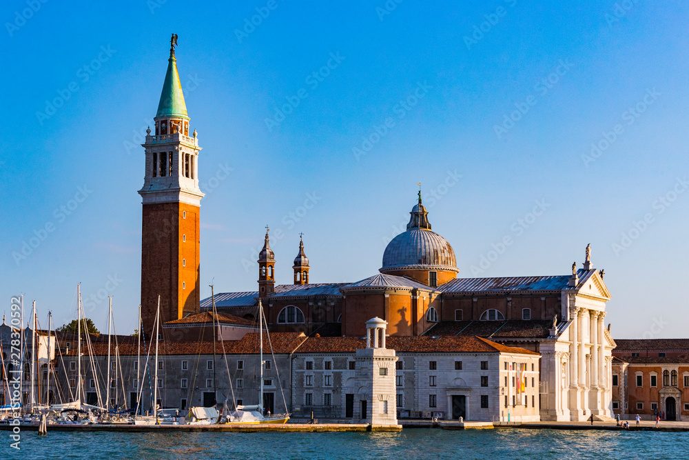 Fototapeta premium Elements of architecture of houses on the streets of the canals of the city of Venice in Italy. 