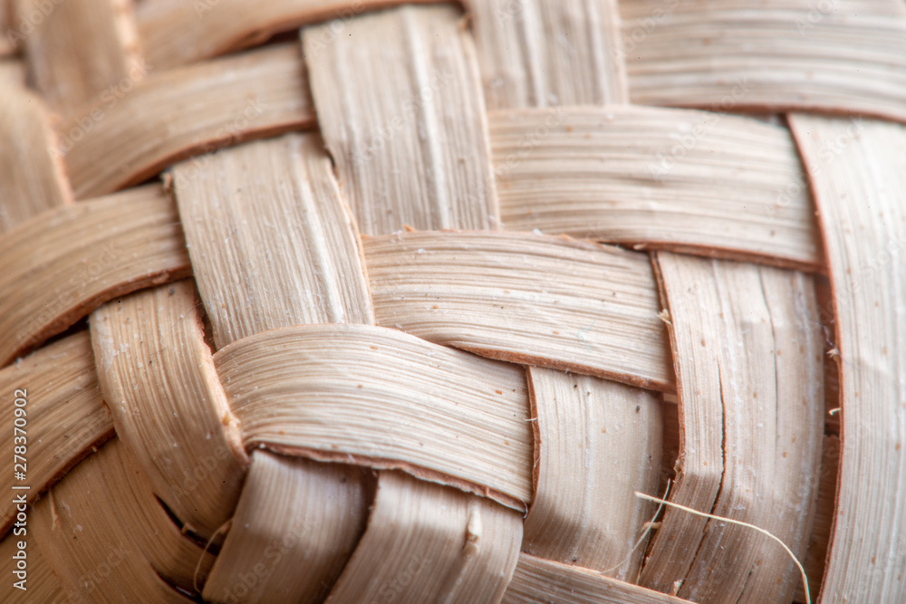 Obraz premium detalhe madeira vime