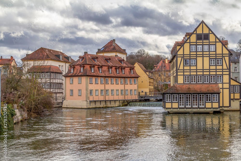Fototapeta premium Bamberg at river Regnitz