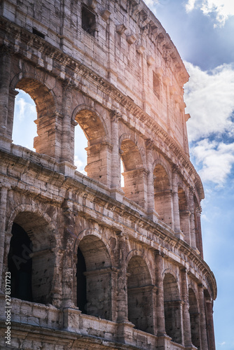 Colosseum Exterior with Lens Flare