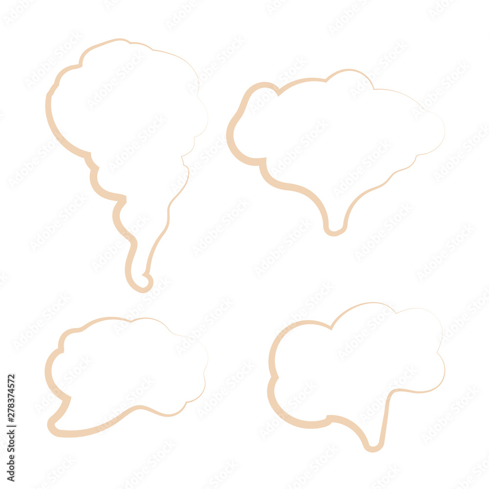 Jet trailing smoke isolated. Steam, cloud and smoke icons Jet trailing smoke isolated. Steam, cloud and smoke icons