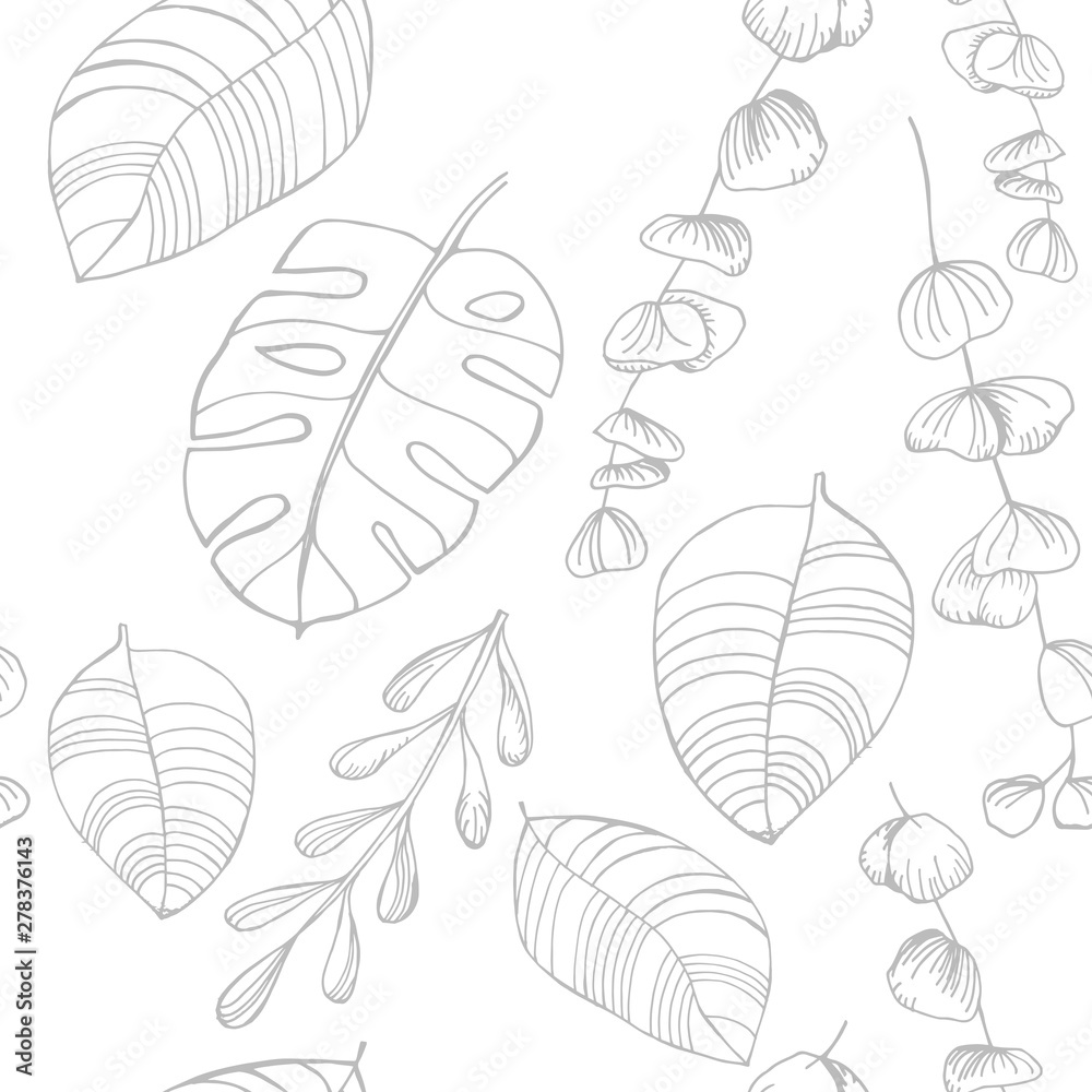 seamless floral pattern tropical palm leaves seamless floral pattern tropical palm leaves