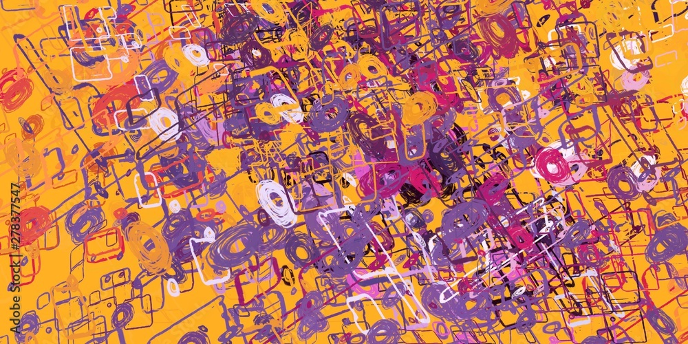 Obraz premium Handmade surreal abstract pattern. Modern artistic canvas. 2d illustration. Texture backdrop painting. Creative chaos structure.