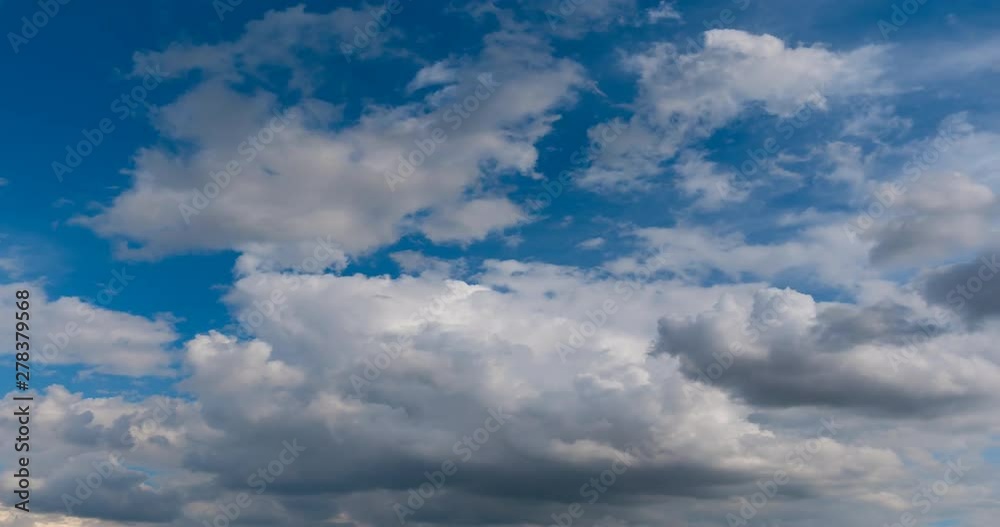 Time lapse of flying clouds nature background no birds, no flicker Time lapse of flying clouds nature background no birds, no flicker