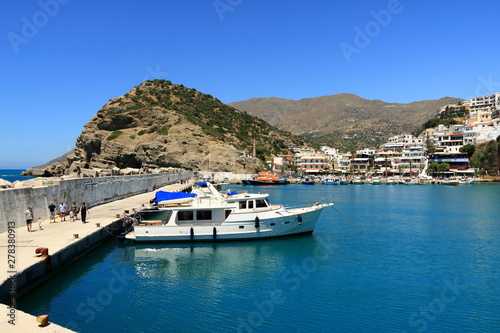 Agia Galini Beach in Crete island, Greece
