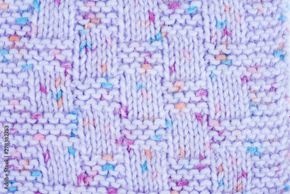 Knitted squares background