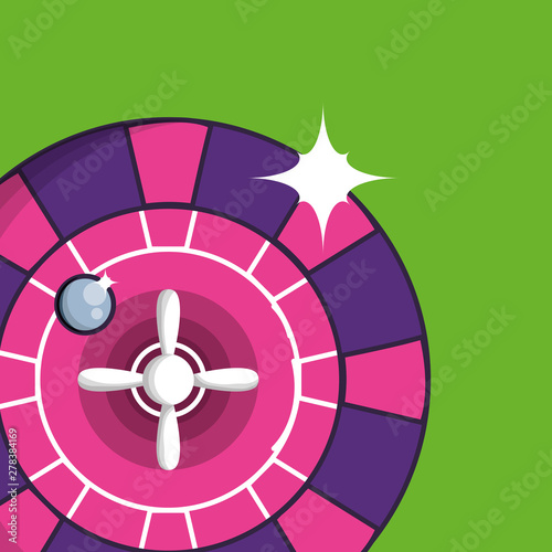 casino roulette game isolated icon