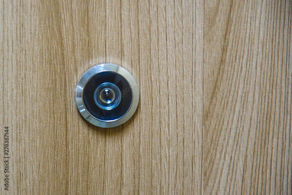 Door eye, at the door