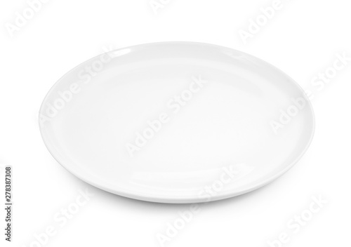 white plate isolated on white background