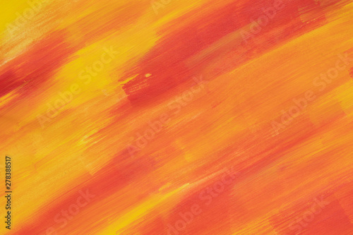 red and yellow paint strokes. Abstract background texture 