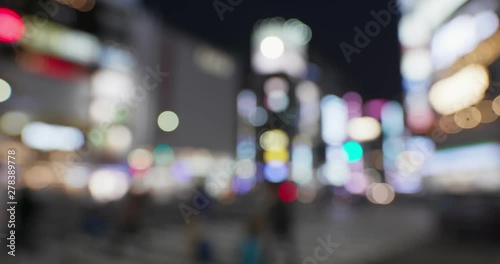 Wallpaper Mural Bokeh view of city night, street view Torontodigital.ca