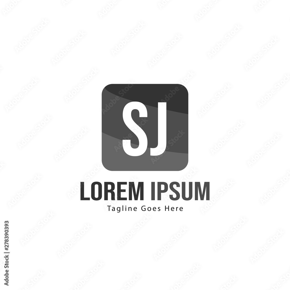 Initial SJ logo template with modern frame. Minimalist SJ letter logo vector illustration Initial SJ logo template with modern frame. Minimalist SJ letter logo vector illustration