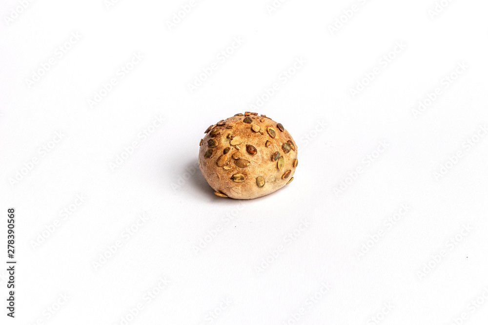 Freshly baked bread rolls isolated on white background. Freshly baked bread rolls isolated on white background.