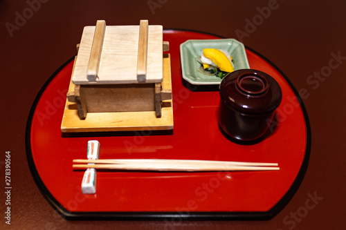 Tokyo Japan, kaiseki-ryōri a traditional multi-course Japanese dinner