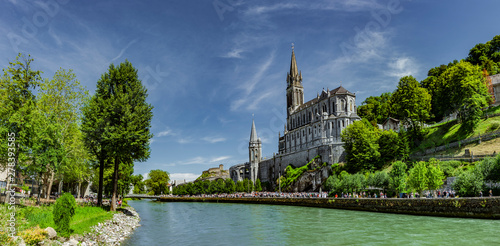 Basilika Notre Dame in Lourdes Frankreich Europa