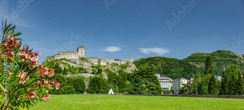 Burg von Lourdes in Frankreich Europa