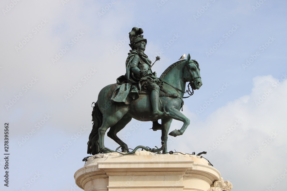 Obraz premium Statue of King Jose I in Lisbon, Portugal