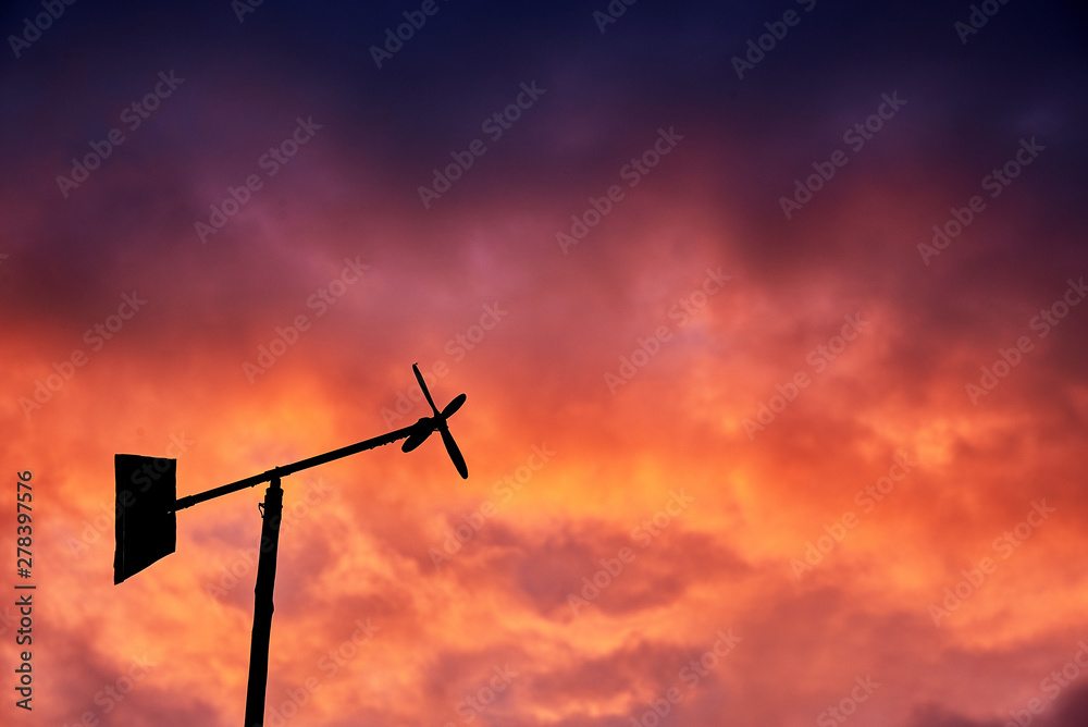 Red clouds at sunset, fire on black background Red clouds at sunset, fire on black background