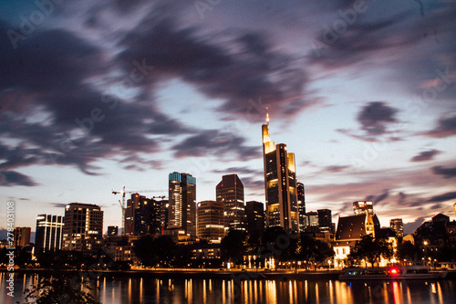 Skyline Frankfurt am Main nachts