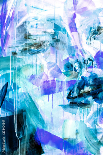 fragment from painted canvas texture