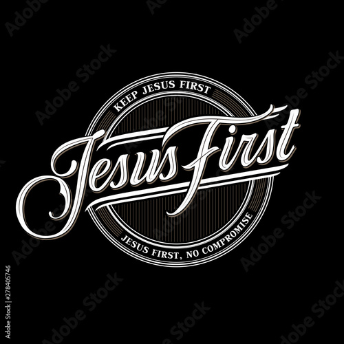 Jesus First Vintage Classic Logo