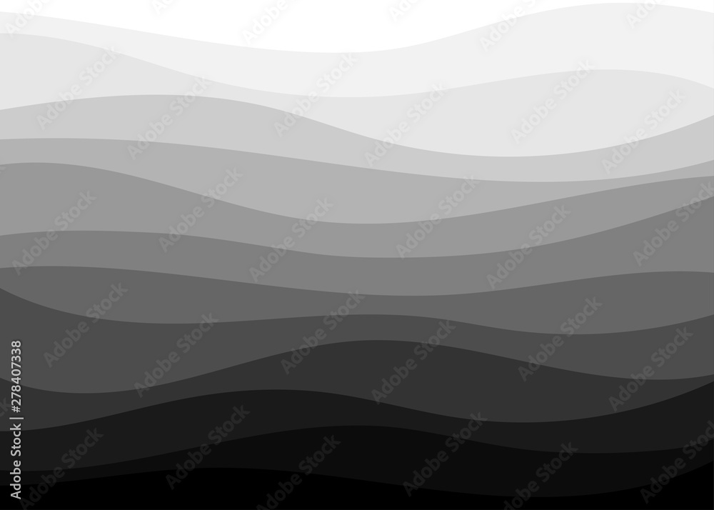 Abstract dark wave shapes concept background