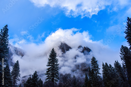 Cloudy mountain