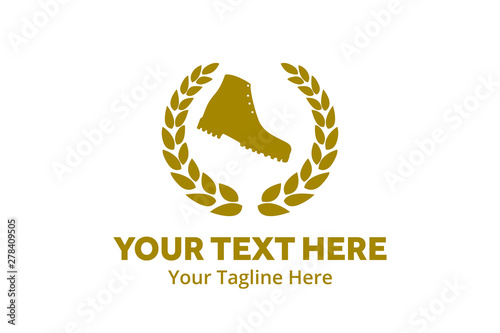 simple men shoes logo creative design in flat style with color . men shoes logo creative design for identity and business