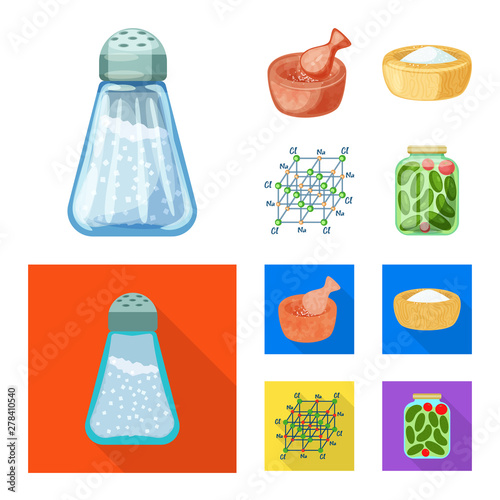 Isolated object of cooking and sea icon. Set of cooking and baking vector icon for stock.
