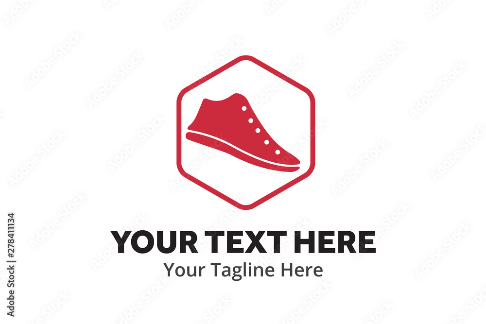 simple men shoes logo creative design in flat style with color . men shoes logo creative design for identity and business