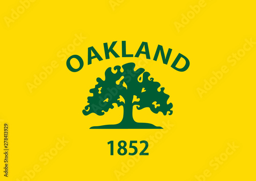 Oakland flag vector