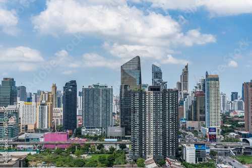Bangkok city buildings cityscape, high buildings panorama downtown of Bangkok City Thailand © Hip.hub