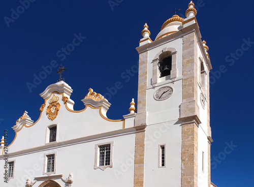 Besutiful church in Portimao at the Algarve coast of Portugal photo