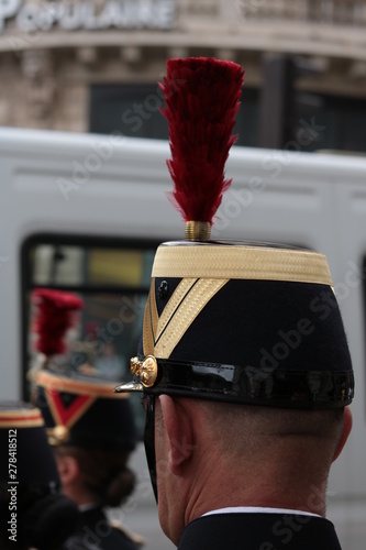 Obraz na plátně Képi de garde républicain de la gendarmerie nationale française
