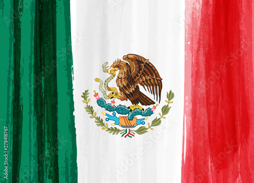 Grunge Mexico flag