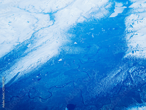 Aerial view of a National Park in Alaska, USA