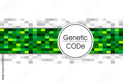 Abstract background for  science medicine  genetic biology in green or for digital information or arrays data of for template flyer banner presentation or report