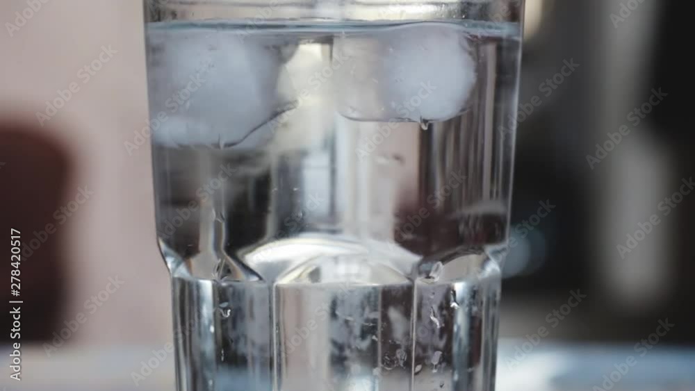 Ice cubes floating in water Ice cubes floating in water