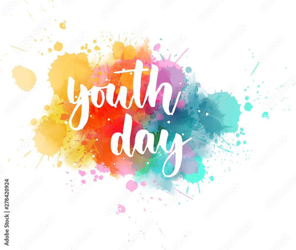 Obraz Youth day lettering