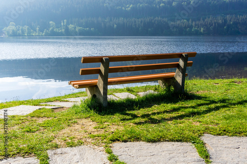 Bank on the lake to relax photo