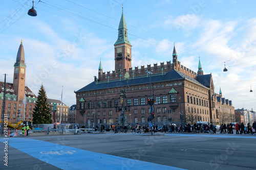 Fototapeta Naklejka Na Ścianę i Meble -  Ayuntamiento Copenhague