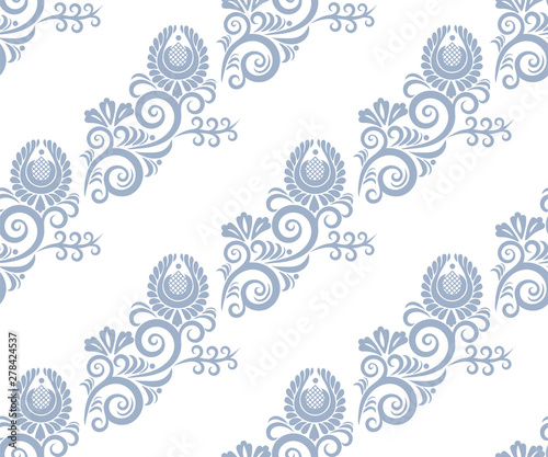 Vector ornamental hand drawing decorative background. Ethnic seamless pattern ornament. Vector pattern.