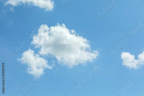 blue sky with clouds. background.