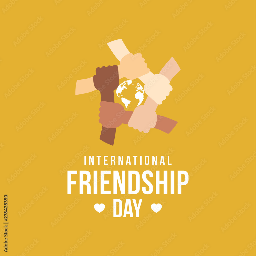 Friendship Day Logo Vector Design Template