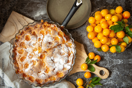 Tableau sur toile yellow plum mirabelle