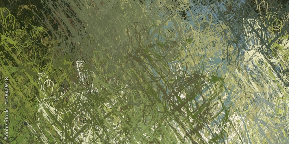 Naklejka premium Handmade surreal abstract pattern. Modern artistic canvas. 2d illustration. Texture backdrop painting.