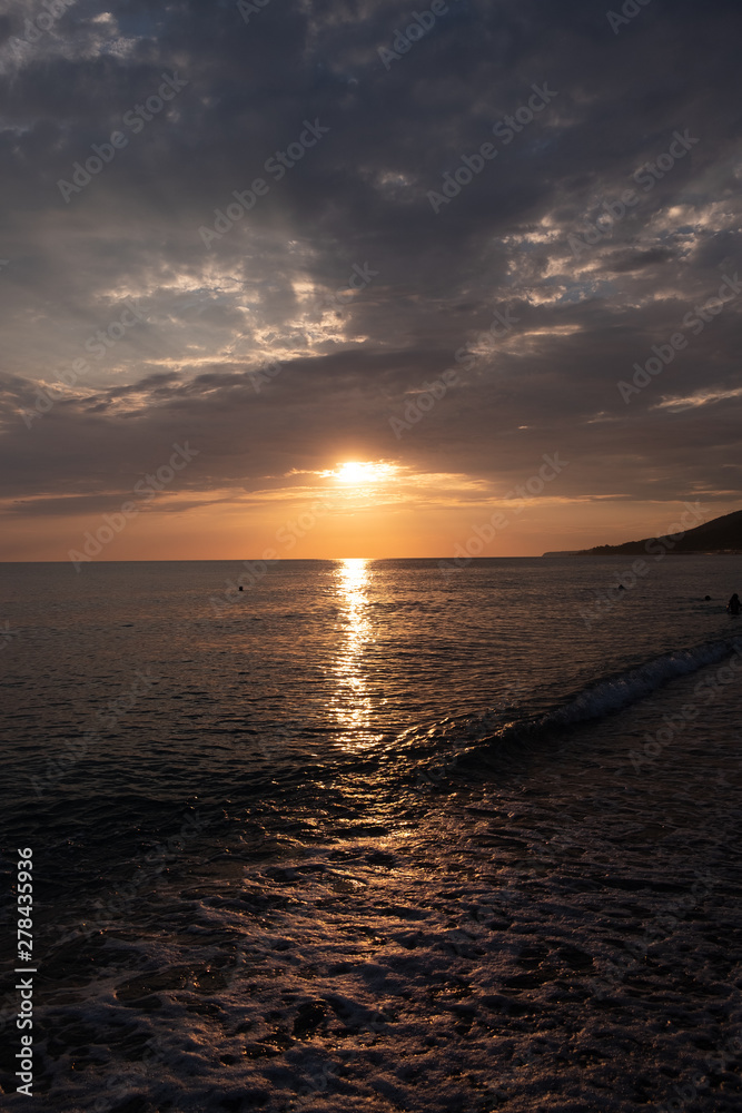 Fototapeta premium sunset and sea