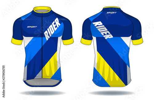 Cycle jersey.sport wear protection equipment vector 